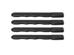 4 Piezas Afilador De Herramientas De Jardín Mini Portátil Para Tijeras De Podar Hiedra Y Jardín Negro Mate