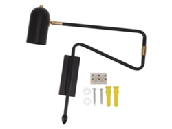 Aplique de pared articulado de hierro, casquillos E27 y E26, con ángulo regulable, estilo moderno CHABERLU