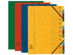 Carpeta para Gaita EXACOMPTA Cartón 12 Compartimentos Colorida