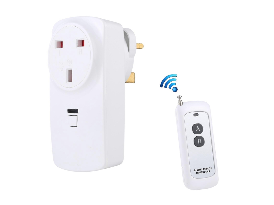 Enchufe inteligente inalámbrico AK DL220 de 220 V con control remoto y enchufe estándar del Reino Unido Nostalgia88