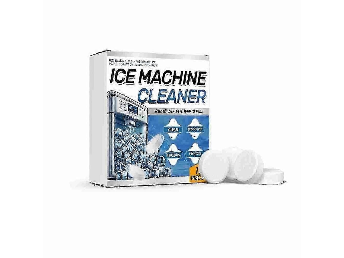 Limpiador y descalcificador para máquinas de hielo - Paquete de 24 tabletas para limpiar máquinas de hielo en refrigeradores - TAISHENGDA