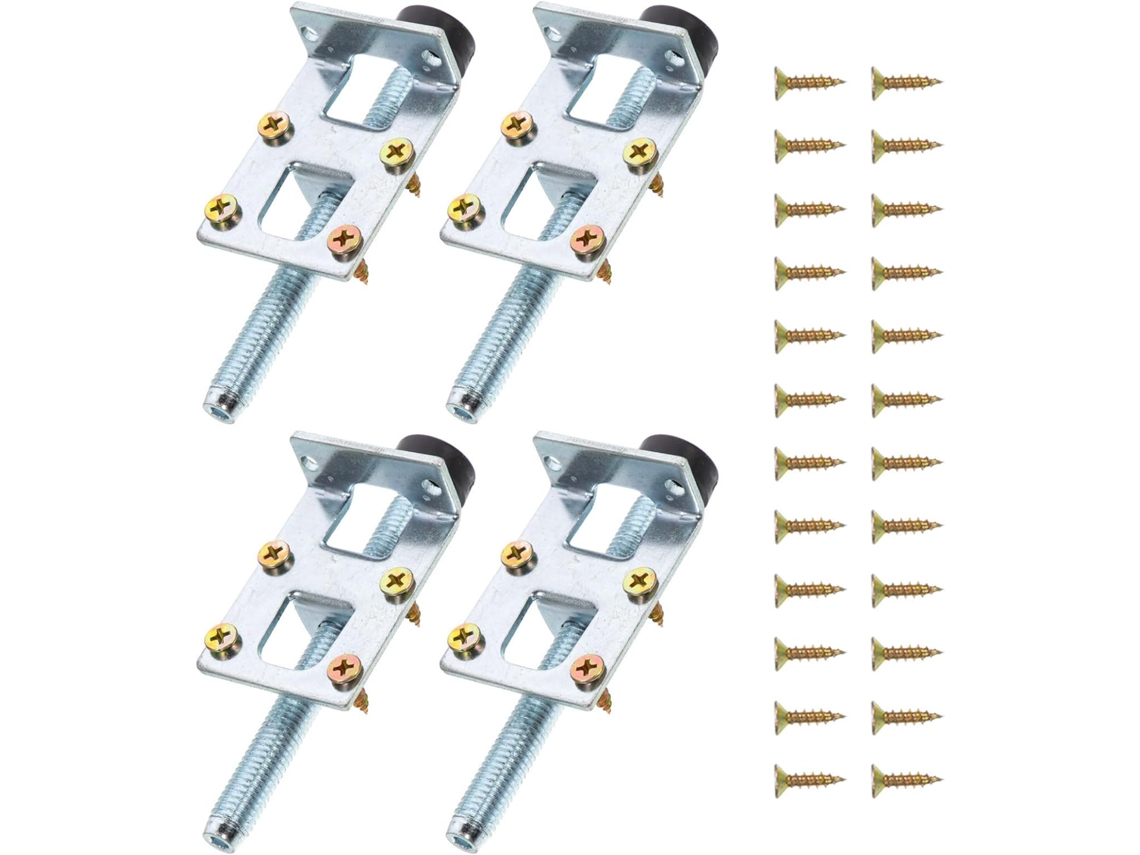 Juego De 4 Patas Niveladoras Ajustables De Acero De Alta Resistencia Para Muebles.