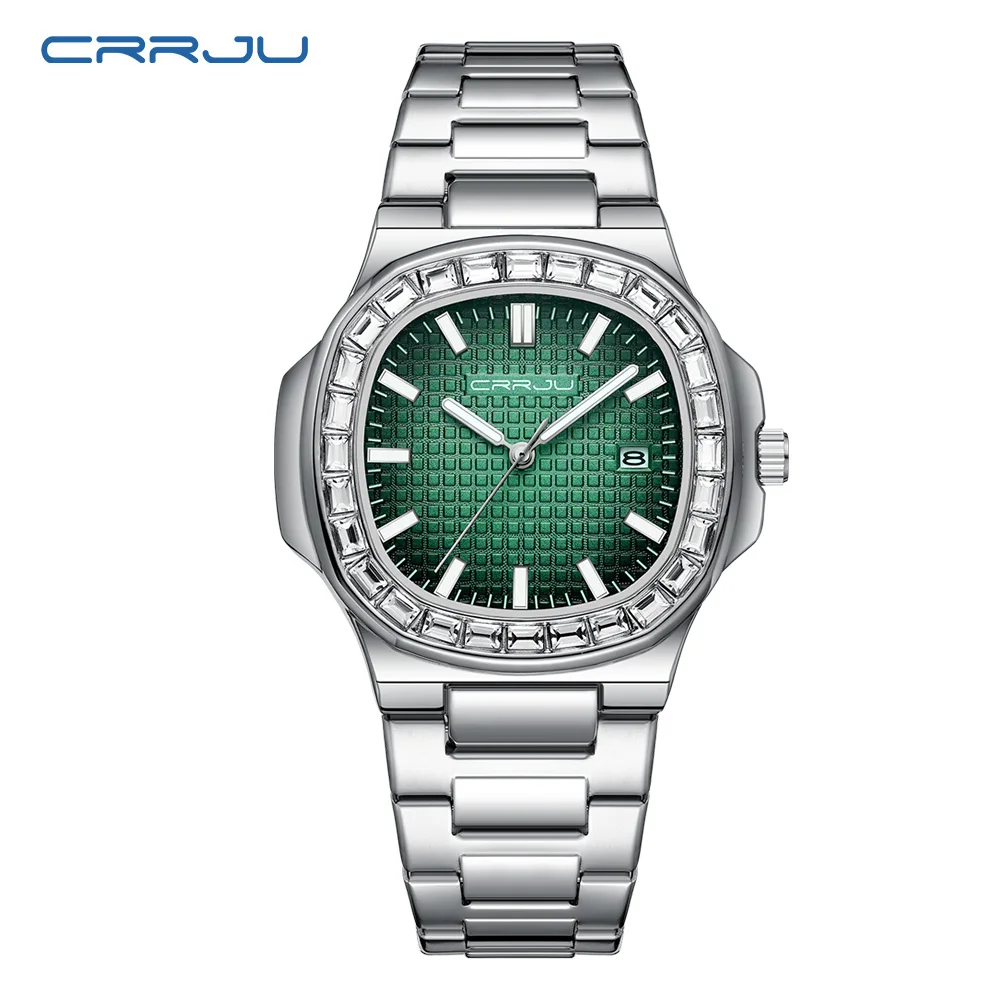 Reloj de hombre, calendario moderno, reloj de acero inoxidable para hombre