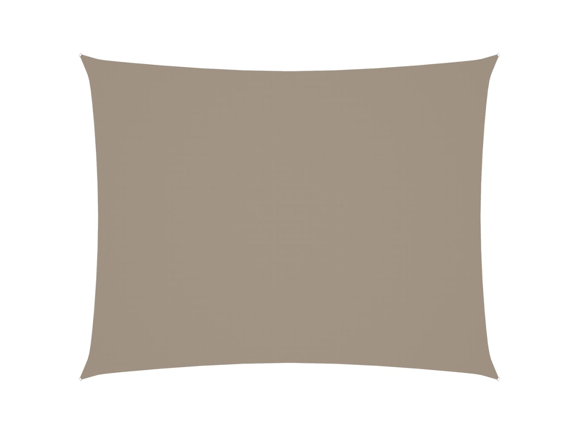 Maison Exclusive - Toldo De Vela Rectangular Tela Oxford Gris Taupe 6x8 M