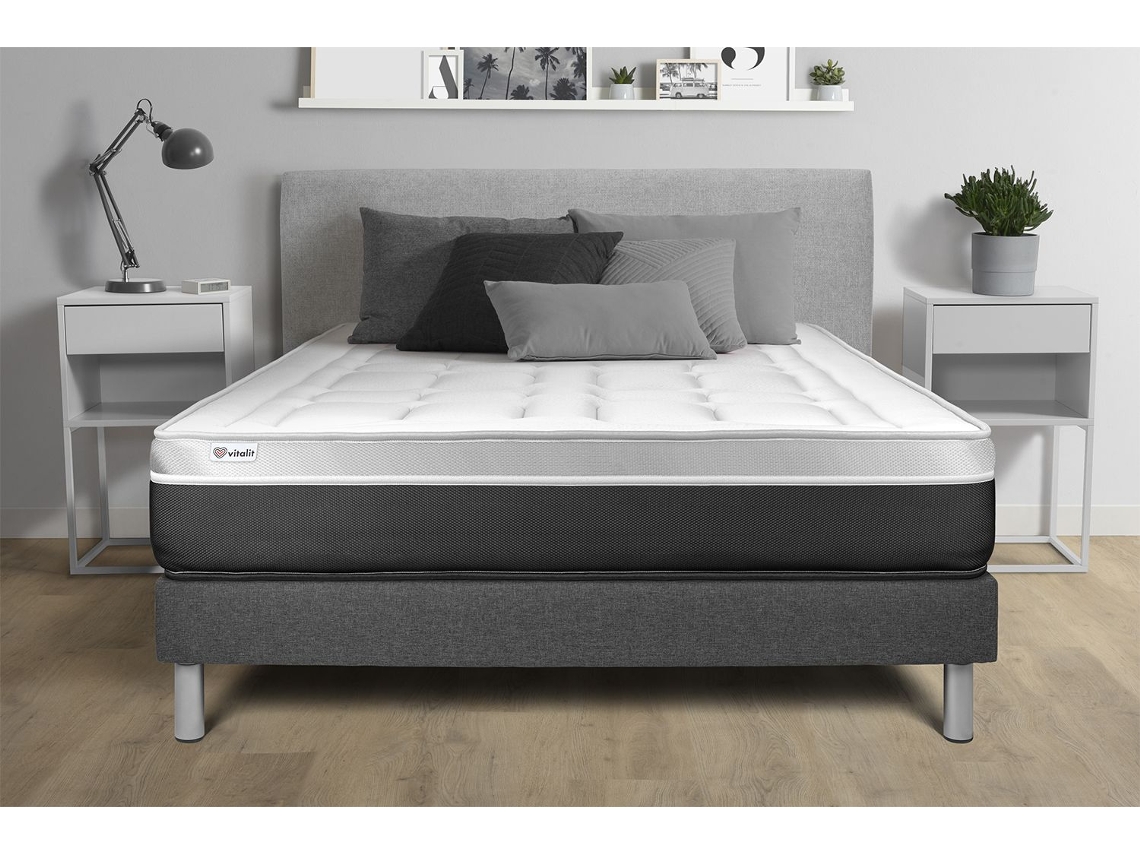 Somier Vital Soft VITALIT Espuma con memoria Gris (140x190)