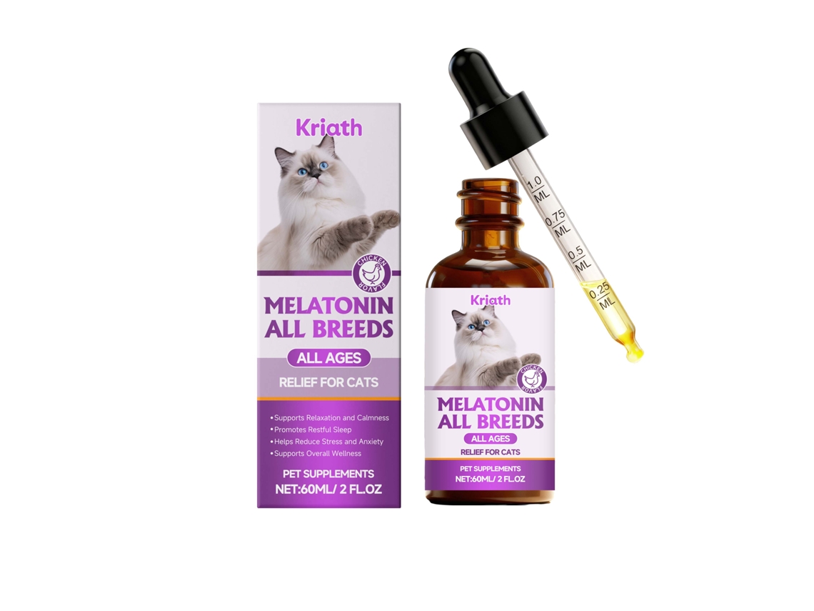 Melatonina para gatos: Alivio del estrés con gotas