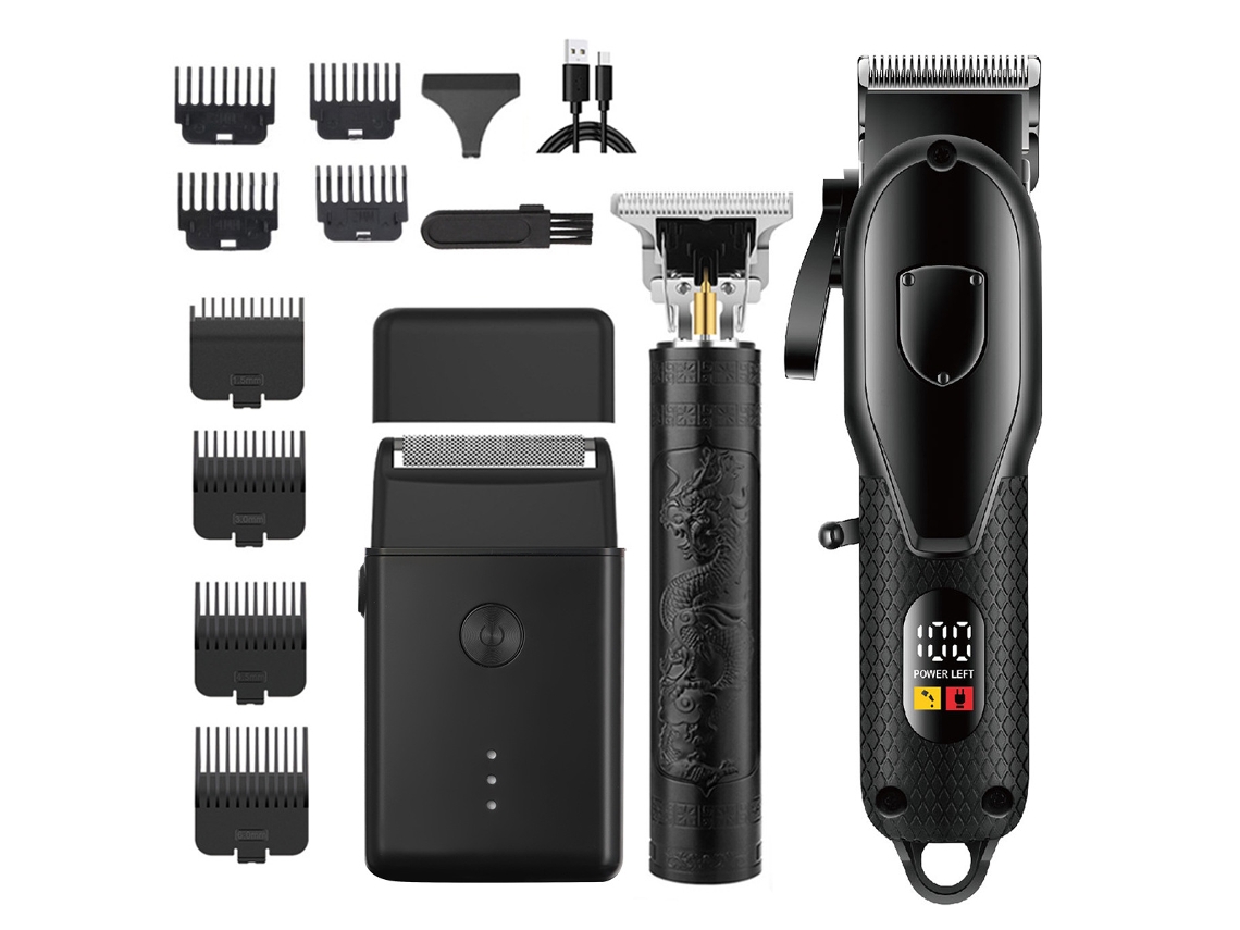 Cortapelos/recortadora de barba/peinador recargable HENTEN HOME 3 en 1