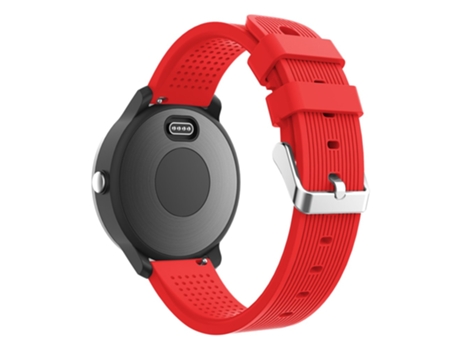 Correa de Silicona ajustable 20mm textura rayas para Garmin Vivoactive 3 - tinto