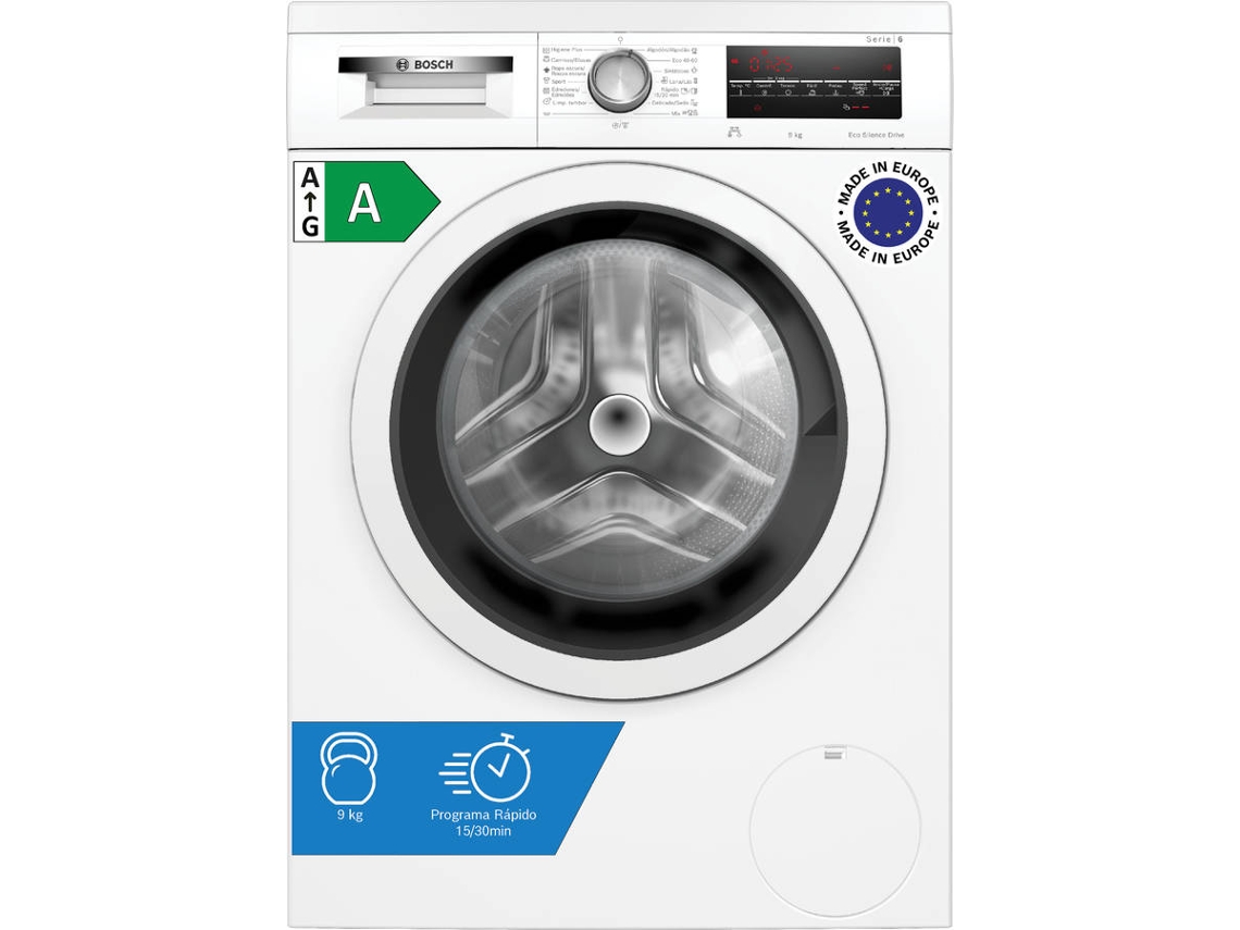 Lavadora BOSCH WUU28T66ES (9 kg - 1400 rpm - Blanco)