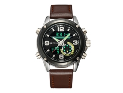 Reloj deportivo multifuncional impermeable MDUG con calendario y cronógrafo (amarillo)