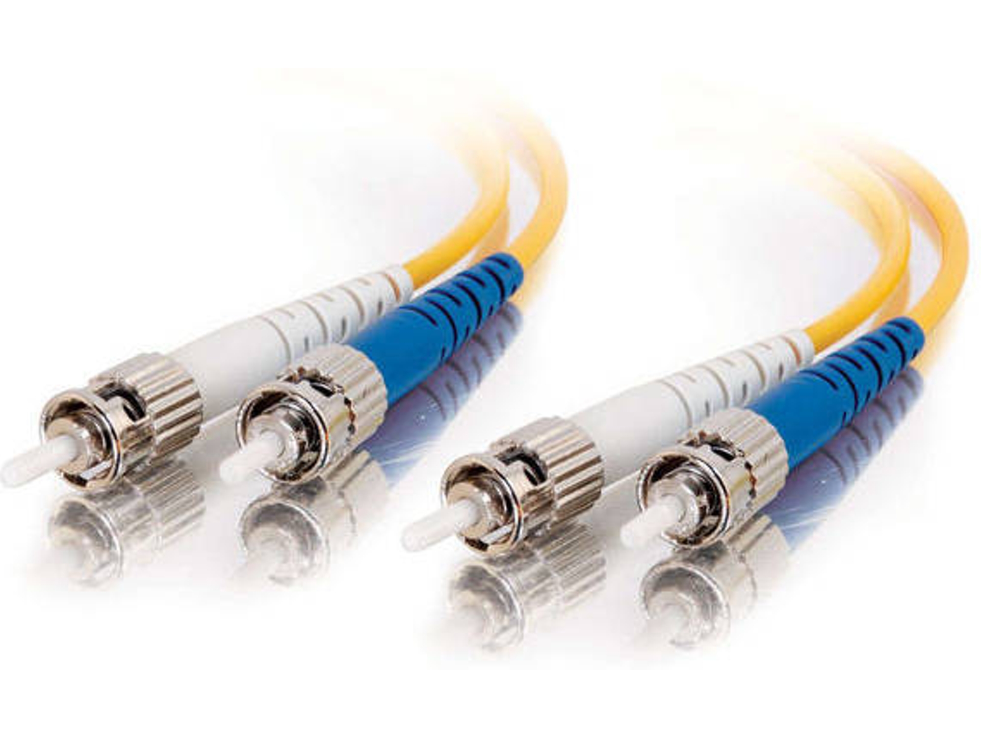 Cable de Fibra Óptica C2G (OFNR - 10 m - Amarillo)