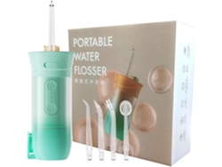 Irrigador Oral Portátil Sem Fio 3 Modos Limpador de Manchas Nos Dentes-Verde GERTIZ