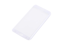 Protector De Pantalla De Vidrio Templado (pantalla De Seda 9h Dureza) Samsung S6 Edge Plus Blanco Con Embalaje