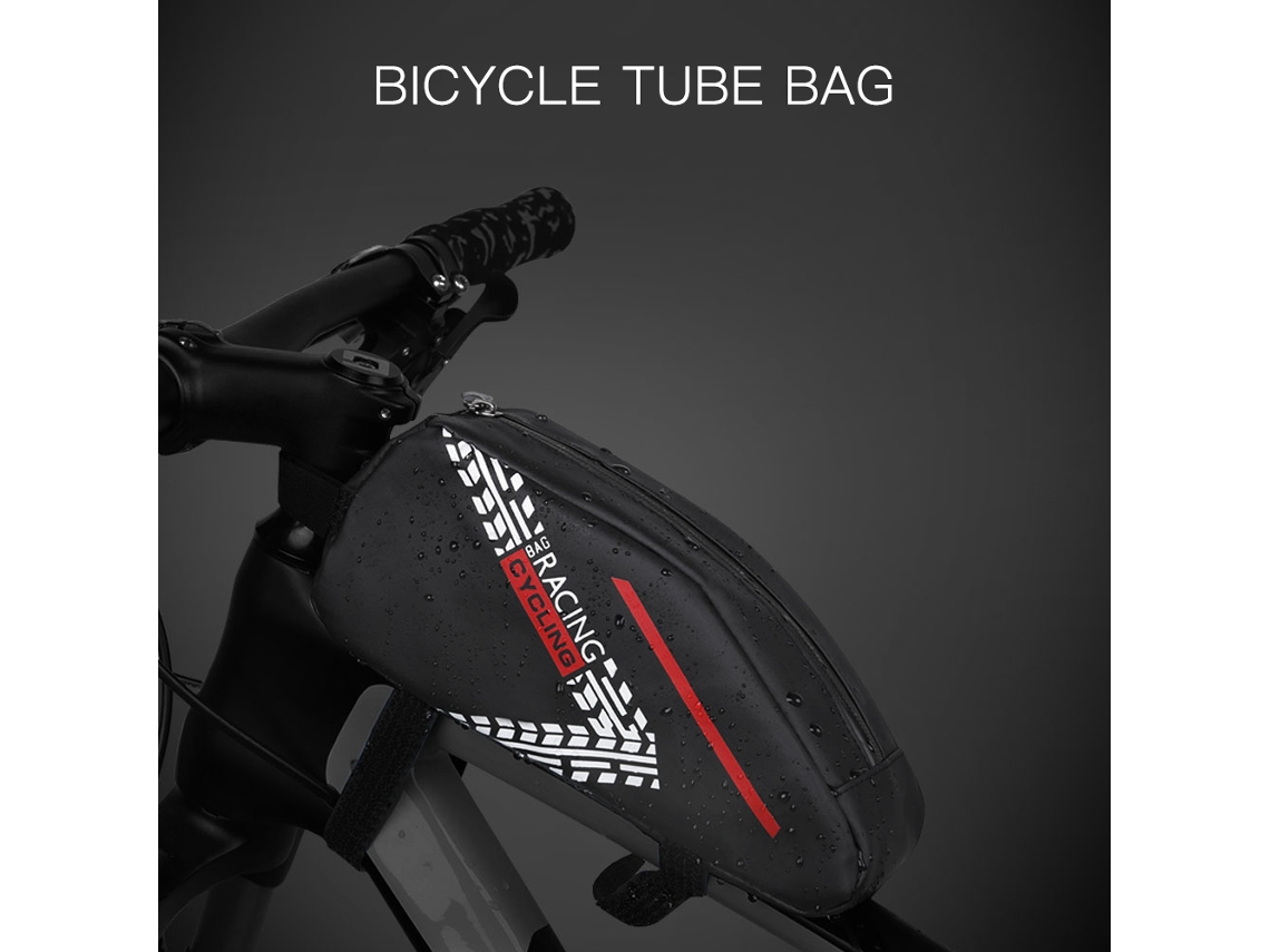 Bolsa Para Bicicleta, Bolsa Para Cuadro Delantero, Bolsa Para Tubo Superior, Resistente Al Agua Con Correa Ajustable.