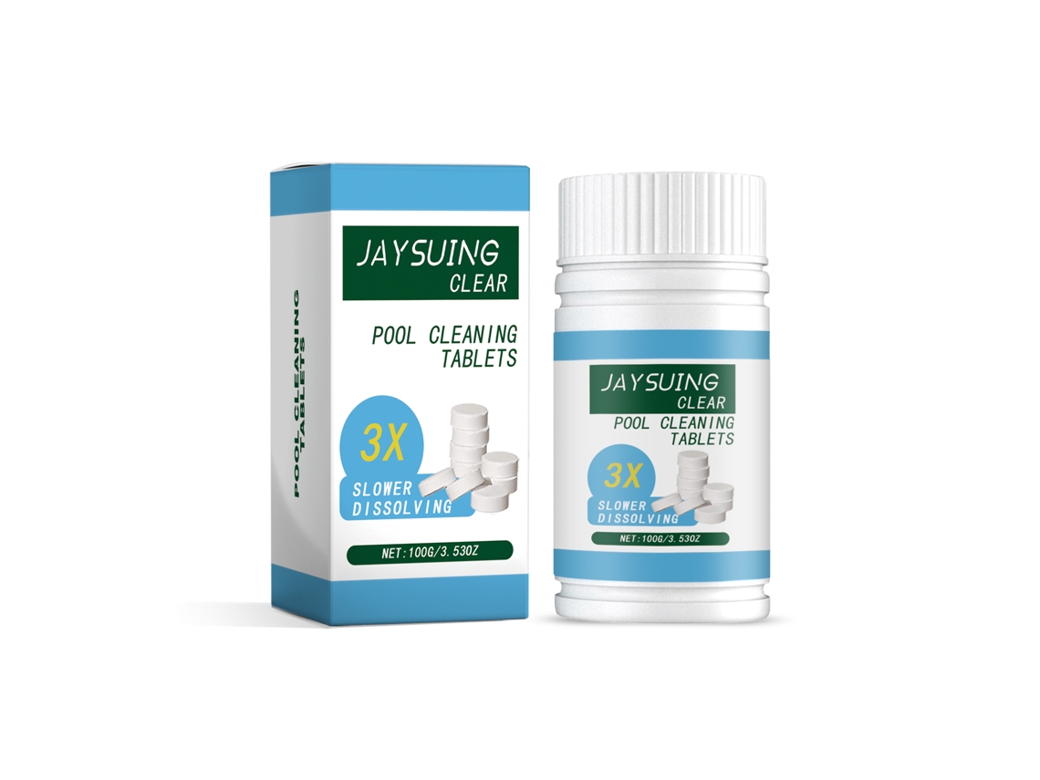 Comprimidos Efervescentes Clorados Para Limpieza De Piscinas Jaysuing (100g) Tratamiento Instantáneo De Agua Con Cloro