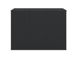 Caja de cojín de jardín 145x100x103 cm Patas de mimbre Negro MAISON EXCLUSIVE