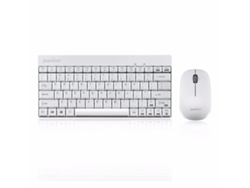 Wireless Keyboard Mouse Set Perixx Periduo-712 Compact White Mini