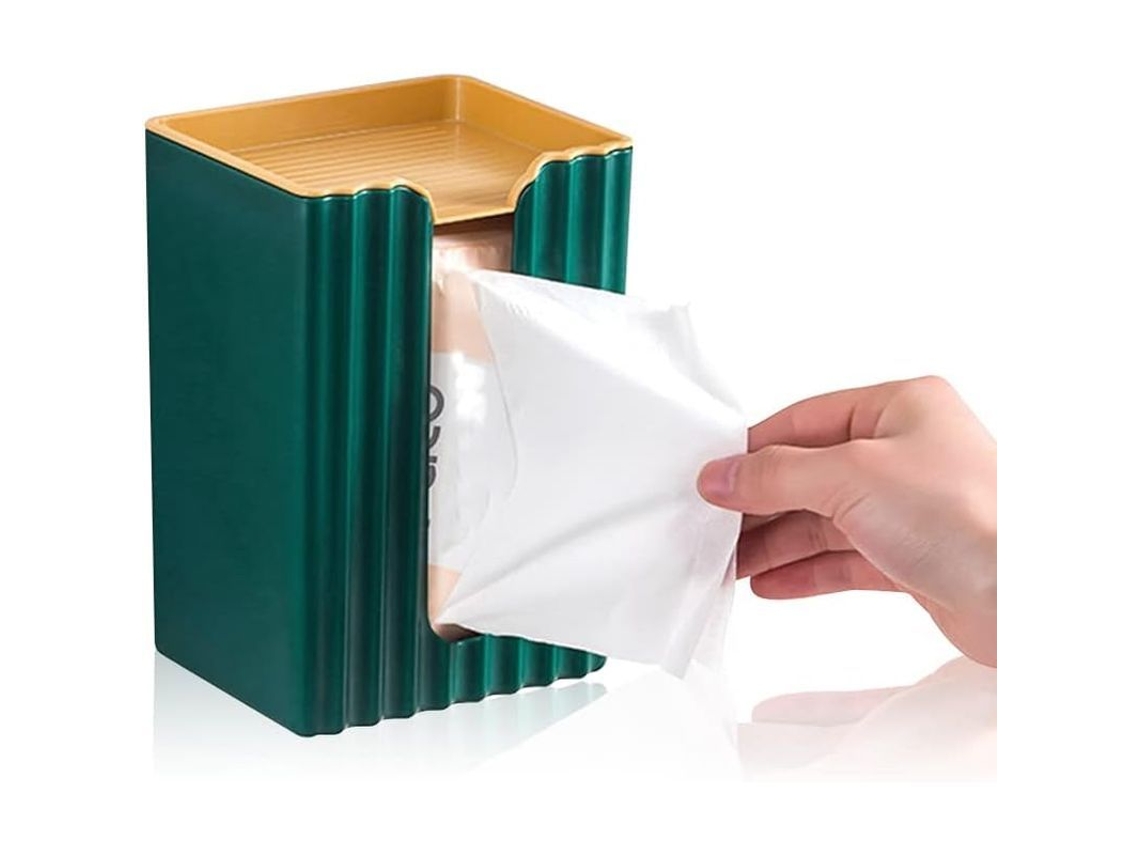 Soporte De Papel Higiénico De Pared Con Estante, Adhesivo, Sin Necesidad De Taladrar, Material Duradero (verde)