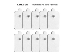 Eletrodos Adesivos para Estimulação Elétrica Tens com Gel Pulsado Autoadesivo para Ems MDUG (10 Unidades)