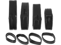 8 Cuero Negro Correa Reloj Accesorios Livianos Cómodos Correas Pequeñas Piezas Diario Aros Pack Uso