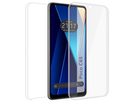 Funda Doble Transparente Pc Tpu Full Body 360 para Xiaomi Poco C65 TUMUNDOSMARTPHONE