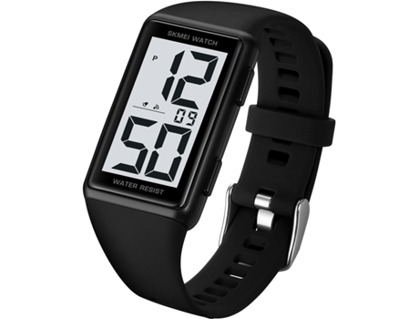 Reloj digital cuadrado VEANXIN adecuado con pantalla digital LED resistente al agua-Azul