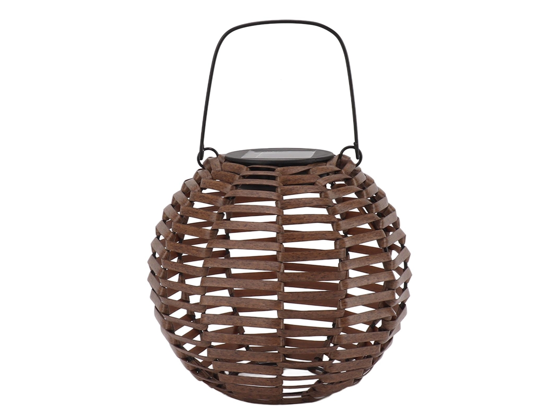 Farol Solar De Ratán Para Exteriores, Colgante Led Impermeable, Lámpara Decorativa Jardín, Césped Y