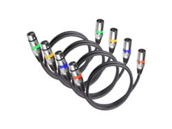 2026-set De 4 Cables Xlr 300cm Macho A Hembra Para Micrófono Audio Ktv Stage Luz Dmx