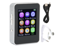 Reprodutor Mp4 T7 De 1.8 Polegadas Com Rádio Fm E Gravação Para Caminhada E Corrida Prata 8gb
