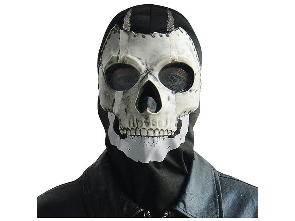 Máscara De Calavera Con Máscara De Fantasma Para Cosplay, Halloween, Fiesta Deportiva Y Disfraz