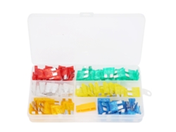Conjunto De 121 Fusibles De Cuchilla Para Coche Aislamiento Medio 5/10/15/20/25/30a Piezas Automotrices En Caja