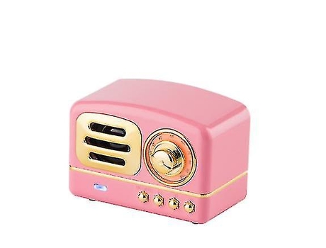 Altavoz Bluetooth Portátil Tablero Inalámbrico Estilo Clásico Retro Rosa BISBISOUS