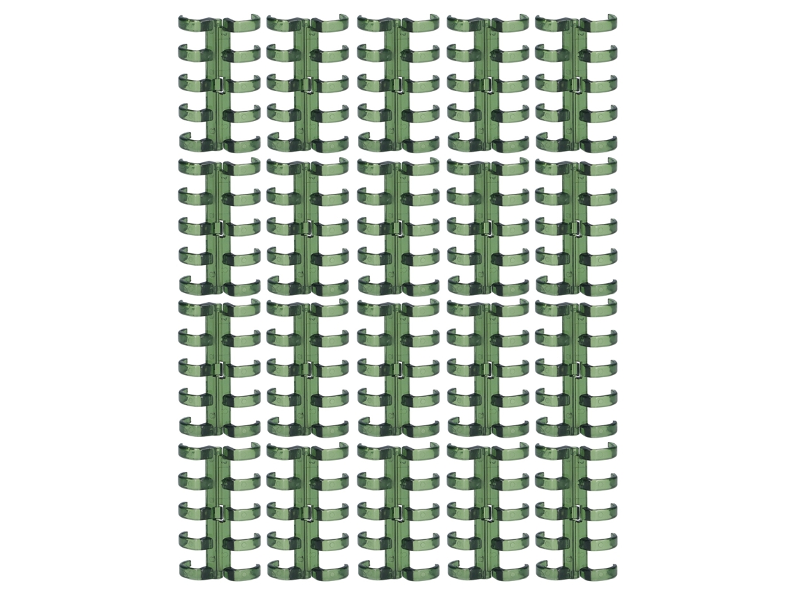 20 Anillos De Encadernación 11mm Diseño Segmentado 60 Hojas Suministros De Oficina Verde