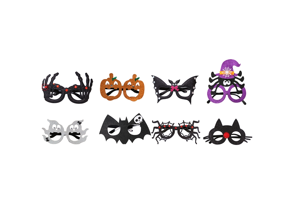 8 Gafas Divertidas para Halloween, Decoración de Fiestas NEVEANCE