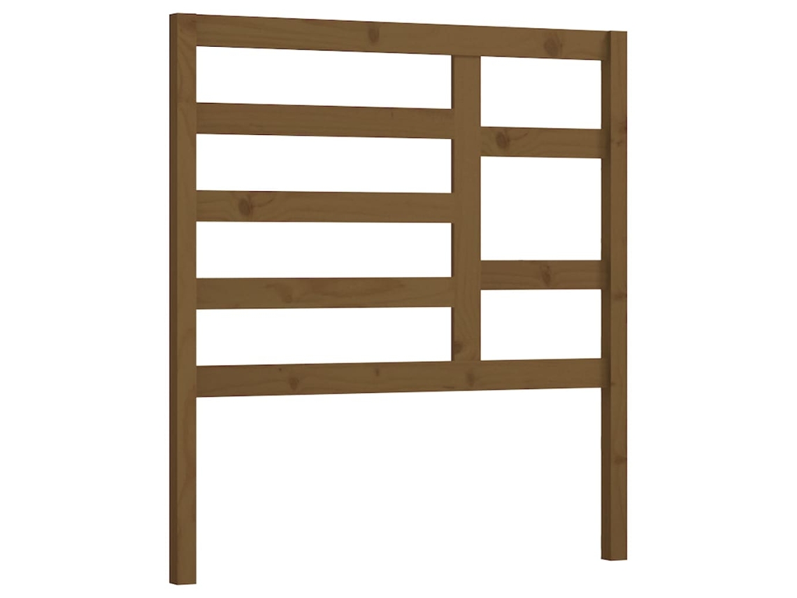 Maison Exclusive - Cabecero De Cama Madera Maciza De Pino Marrón Miel 81x4x104 Cm