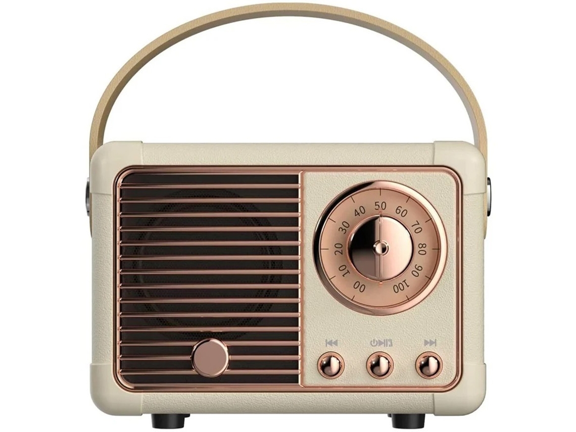 Mini altavoz inalámbrico Bluetooth, altavoz Bluetooth retro para exteriores con sonido estéreo nítido y graves intensos, altavoz portátil Yizhood
