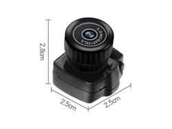 Mini cámara web Y2000 con grabadora de audio y video HD - Cámara de seguridad compacta para automóviles y deportes - Ideal para grabación de video secreta y
