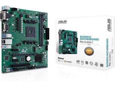 Placa Base ASUSTEK COMPUTER 90MB1550-M0EAYC (Socket AM4 - AMD A520 - ATX)