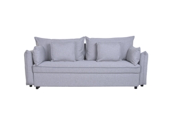 Sofá cama de poliéster con estructura de madera, 224x85x95cm