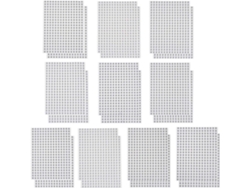 Paquete De 6000 Pegatinas Redondas Autoadhesivas Blancas Con Números En Papel.