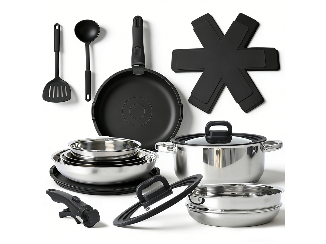 Juego De Utensilios De Cocina De 17 Piezas