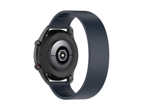 Correa de Silicona 22mm longitud de la banda 150mm para Samsung Garmin Huawei Honor - azul medianoche