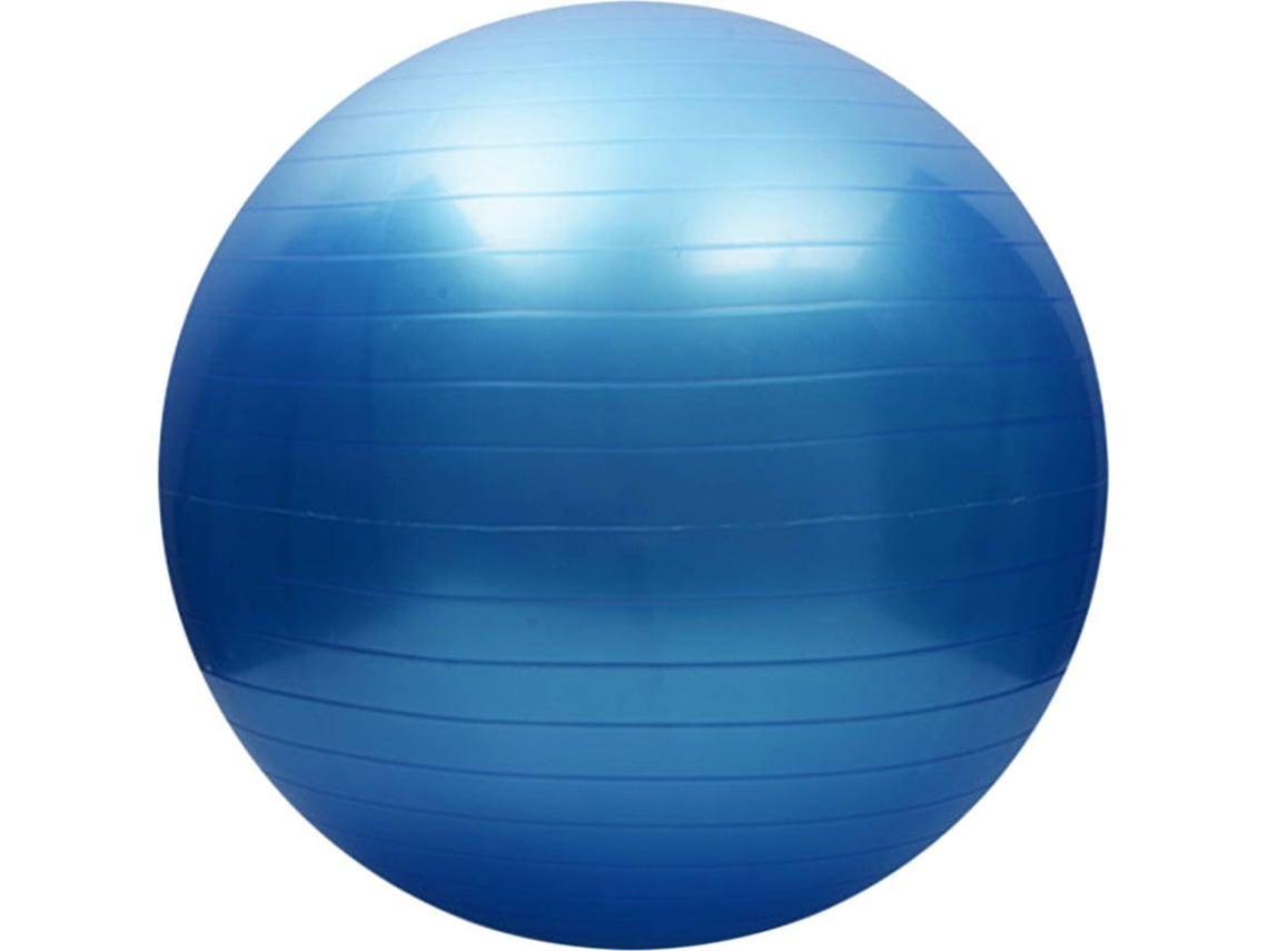 Pelota de yoga ELORY azul de 55 cm, para ejercicios de fitness y equilibrio.