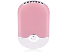 Ventiladores USB y mini portátiles, aire acondicionado portátil, eléctrico, recargable, para pestañas rosas Gusshious