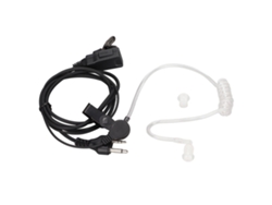 Auriculares De Tubo Acústico De 2 Pines Con Ptt Para Icom Ic-f4tr, Ic-f10 E Ic-f20, Color Blanco Y Negro.