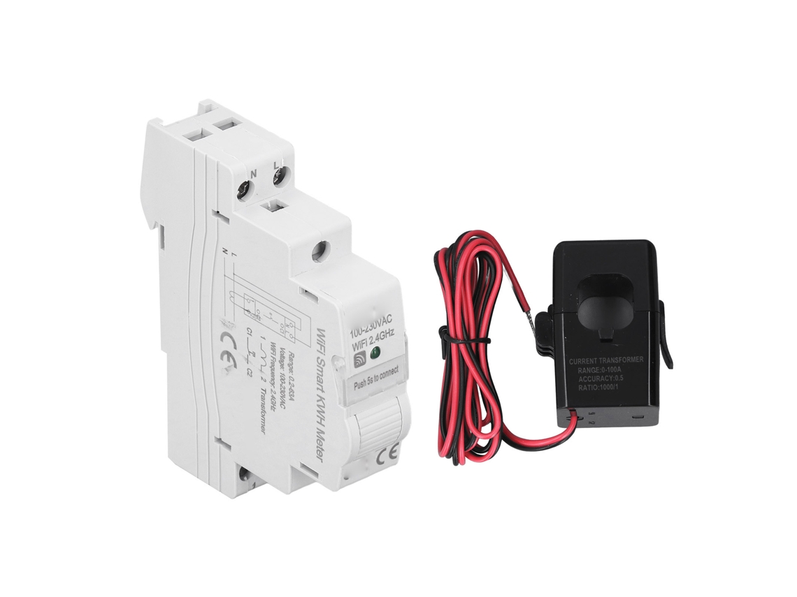 Medidor Inteligente De Energía App Control Kwh Monitor Electricidad Hogar Ac 100‑ Atms1603