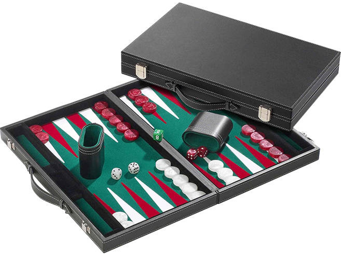 Philos Backgammon verde mediano 38x23,5x5,5cm
