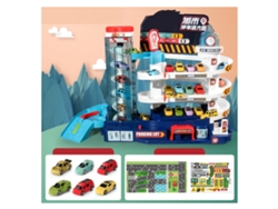 -juguete De Carril De Coches Flexible Deslizador Por Gravedad Regalo De Cumpleaños Pista Eléctrica 6 Coches Niños