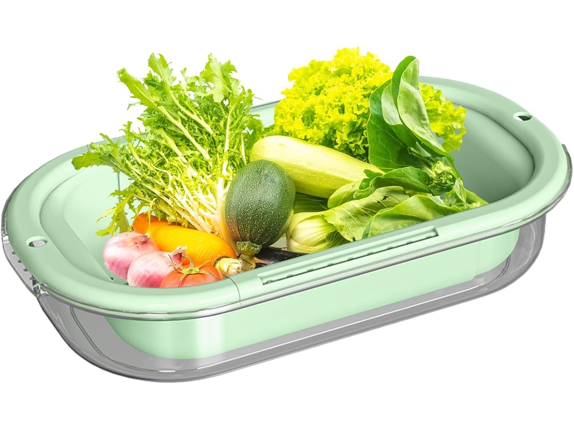Escurridor de fregadero | Escurridor retráctil para frutas, bayas, pasta, verduras, platos, etc. Gokoco