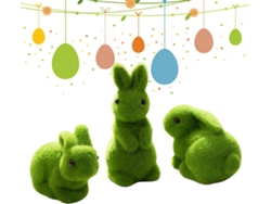Figura Genérica De Conejo, Figura Realista De Animal Con Textura Aterciopelada – Suave Conejito De Pascua Para El
